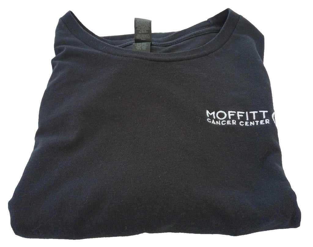 Moffitt Cancer Center T-Shirt Men's UK Size 2XL Black Crew Neck 100% Cotton