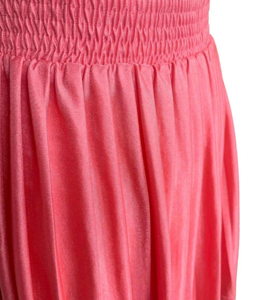 Top Shop Skirt High Low Pink Pleated Multi Length Women's UK Size 8