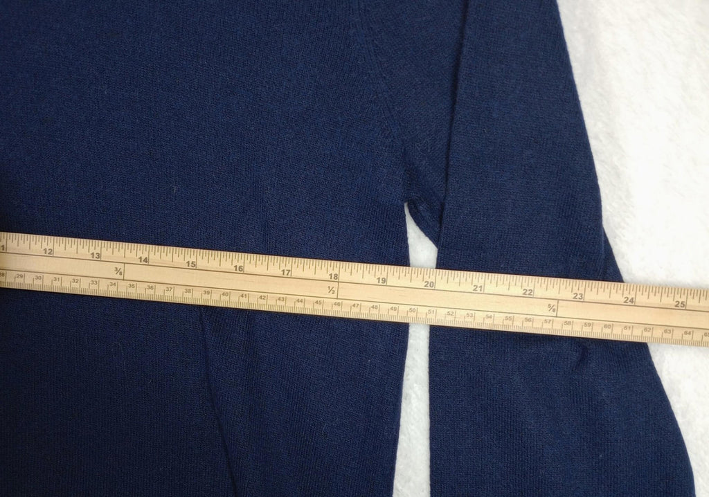 Gap Knit Jumper Men's UK Size M Blue Long Sleeve 100% Cotton Crew Neck Sweater