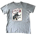 Star Wars T-Shirt Darth Vader Grey Graphic Print Men's UK Size Medium M