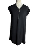 Papaya Black Long Top 1/4 Zip Short Sleeve Lightweight Women’s UK Size 10