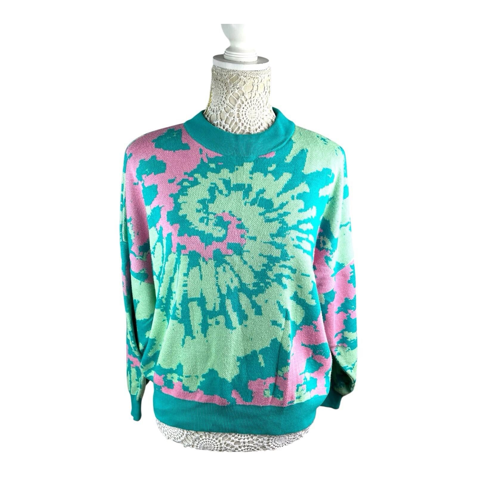 Boohoo Tie Dye Jumper Relaxed Fit Women’s UK Size M