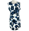 Formula Joven White & Blue Floral Pencil Dress Mini Women’s UK Size 12