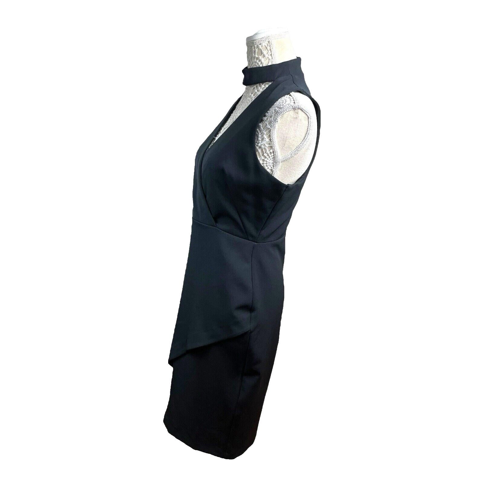 River Island Black Midi Dress Collared Women’s UK Size 12