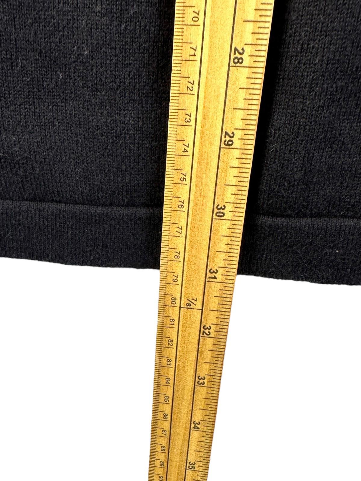 Calvin Klein Knit Jumper Men's UK Size L Black Grey 1/4 Zip Long Sleeve Pullover