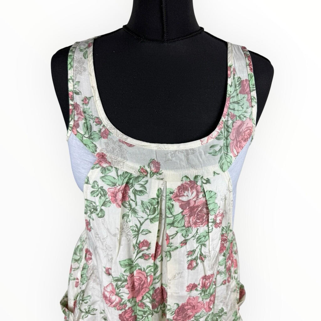 Apricot Pinafore Dress Layered Women’s UK Size M/L Mini Multicolour Summer