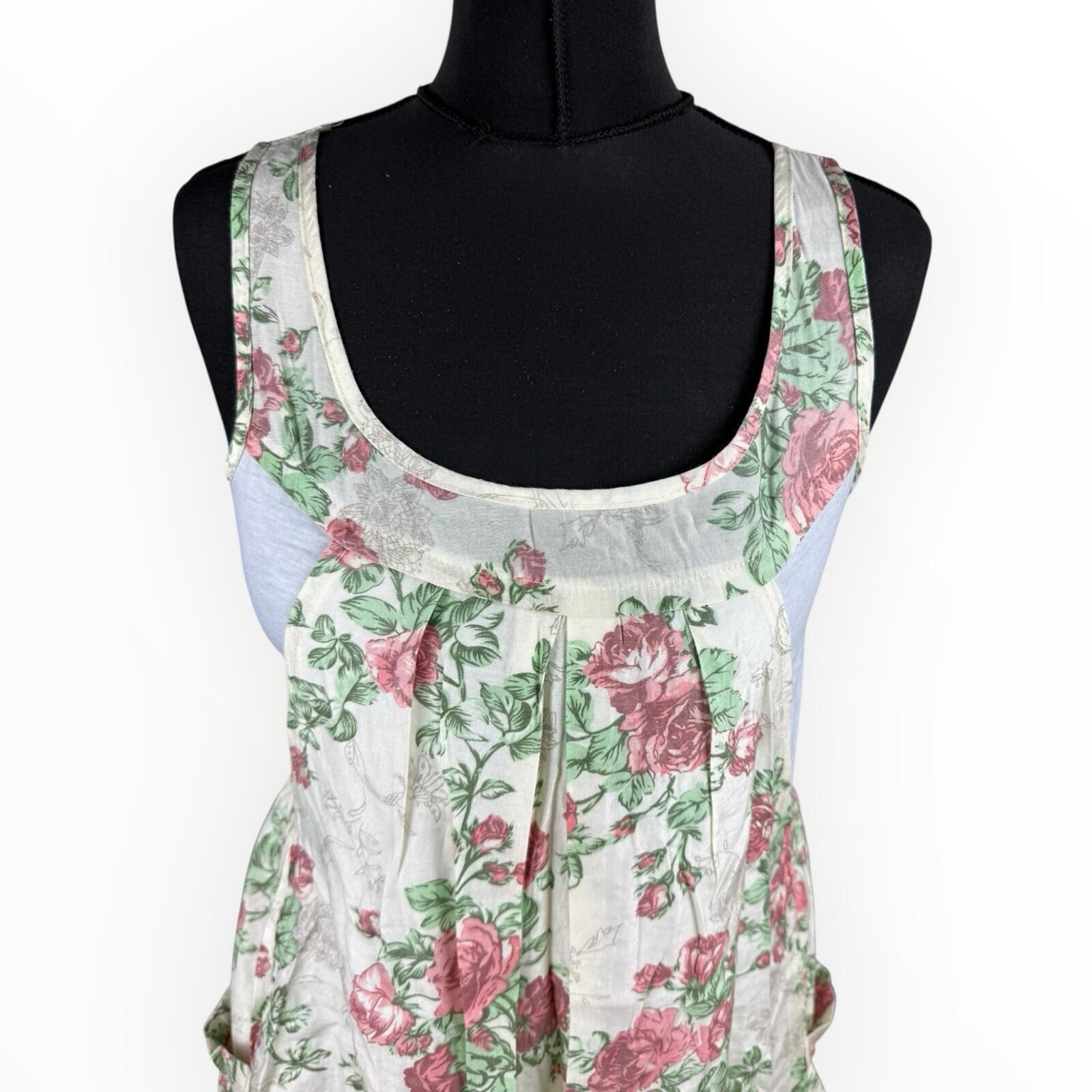 Apricot Pinafore Dress Layered Women’s UK Size M/L Mini Multicolour Summer