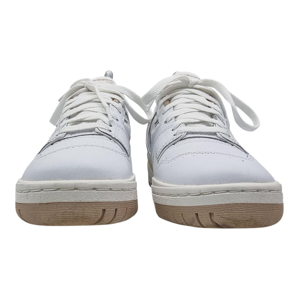 New Balance 550 Trainers Women's UK Size 4 White Tan Synthetic Leather