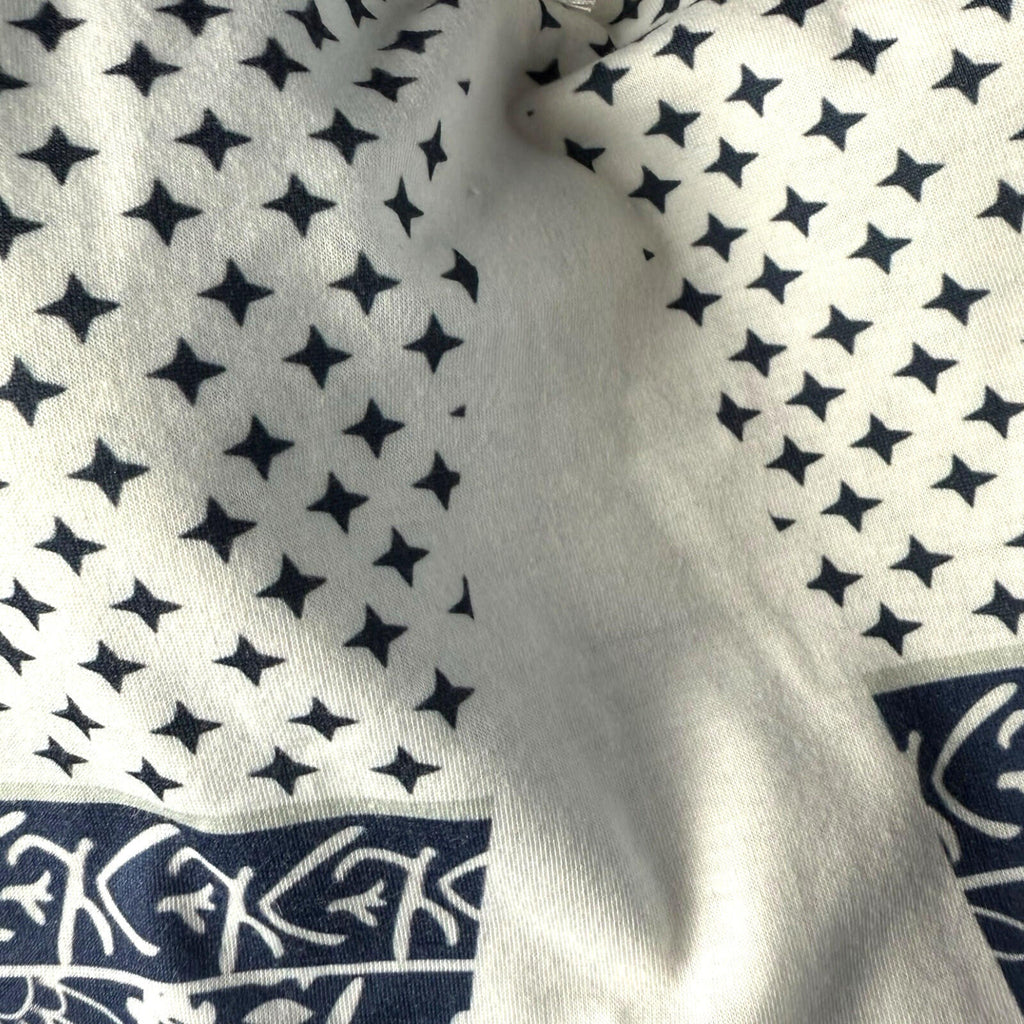 Lightweight Tank Dress Women’s UK Size 2XL Lave Neck White Navy Pattern