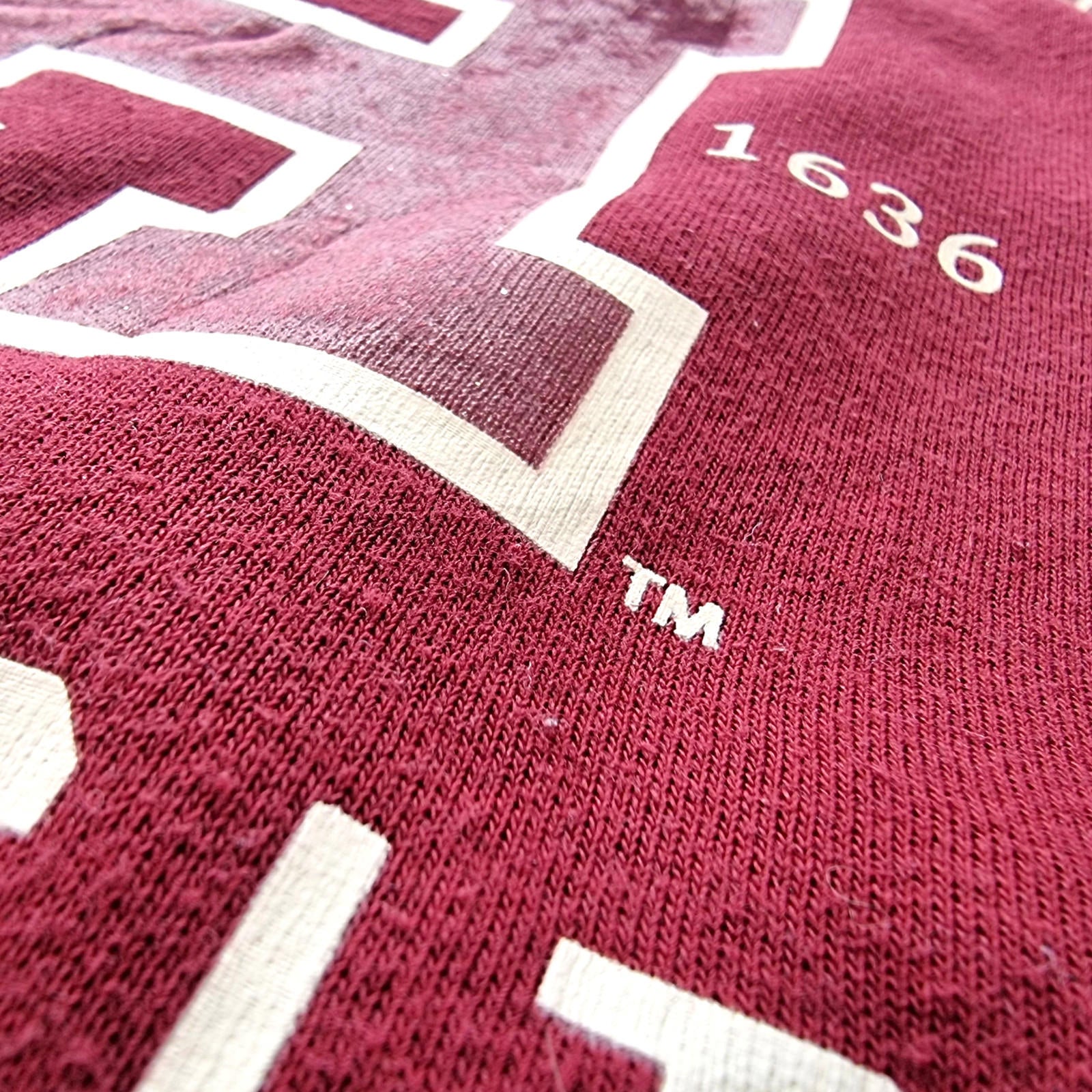 H&M Harvard Hoodie University Men's UK Size M Red Jersey Hooded Pockets Sports