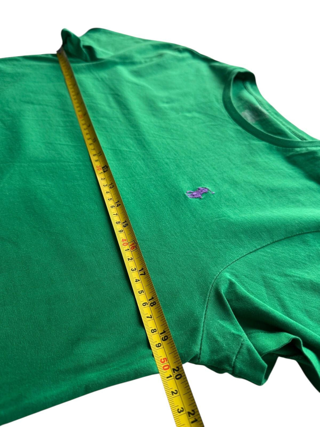 Ralph Lauren T-Shirt Men's UK Size M Green Slim Fit Crew Neck Short Sleeve