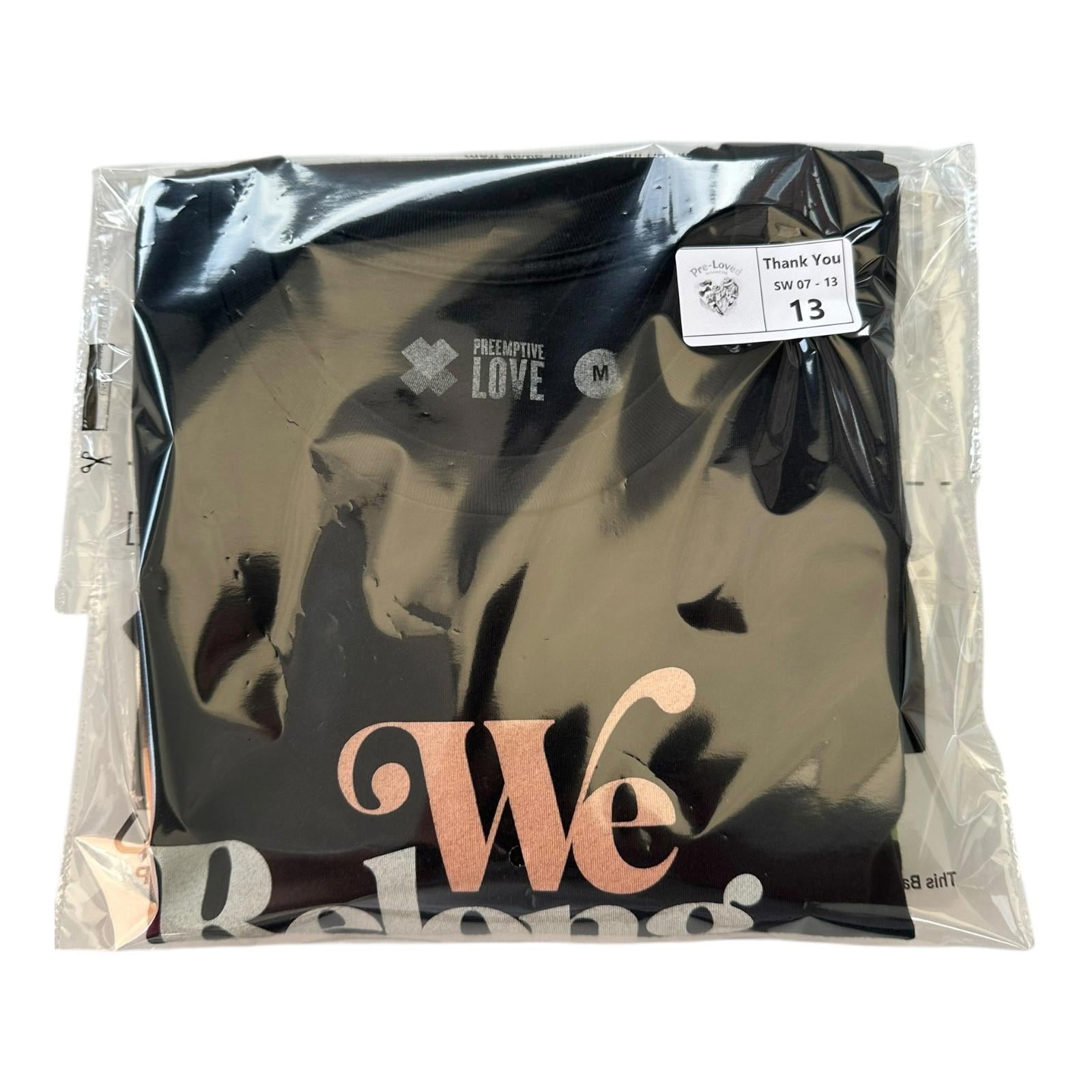 Novelty Print T-Shirt Unisex UK Size M Black Short Sleeve Crew Neck Jersey