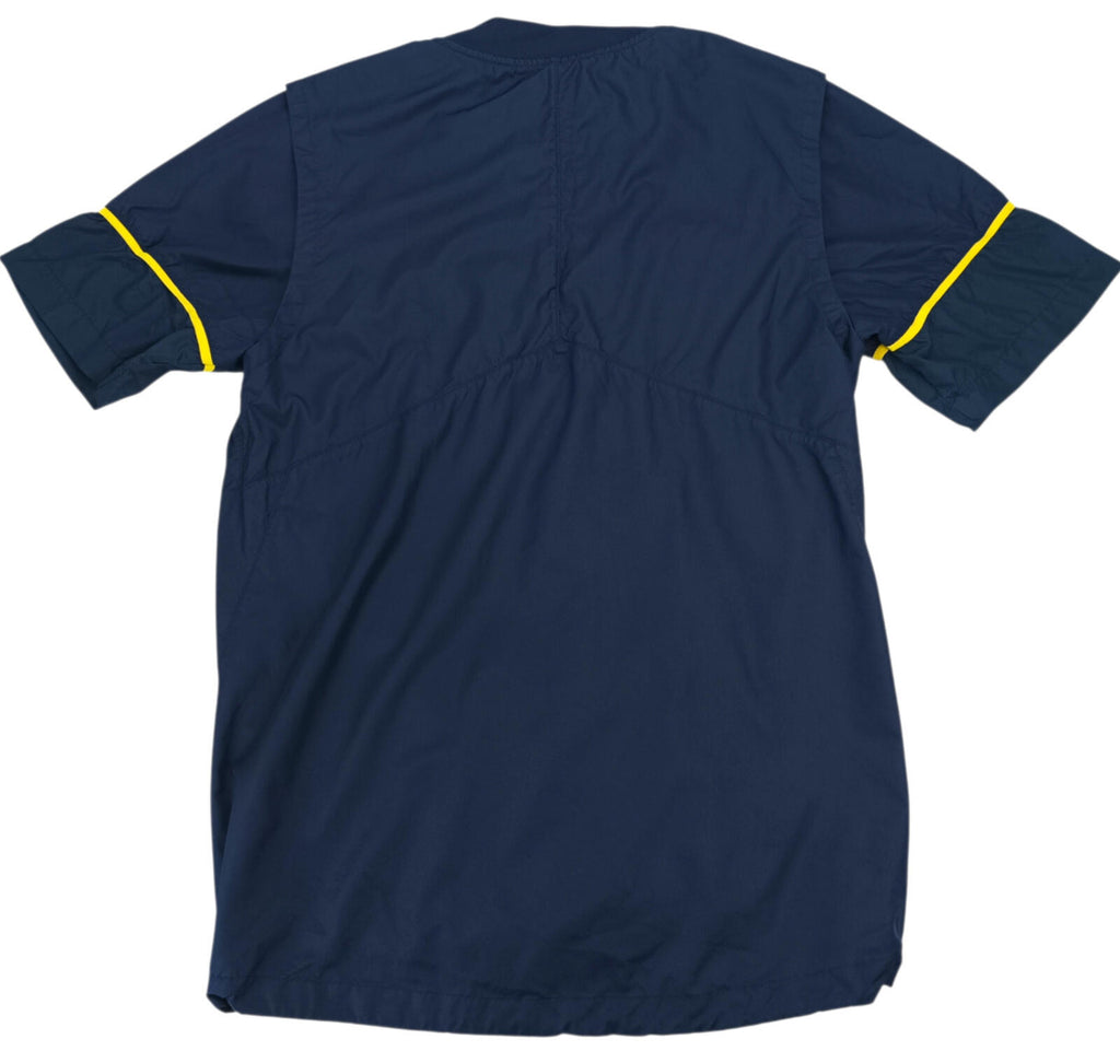 Jordan Michigan Wolverines Jacket Men's UK Size S Blue Short Sleeve Basketball