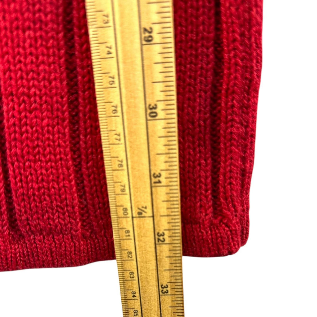 Nautica Knit Jumper Men's UK Size 2XL Red Stripe Embroidered Logo Sweater