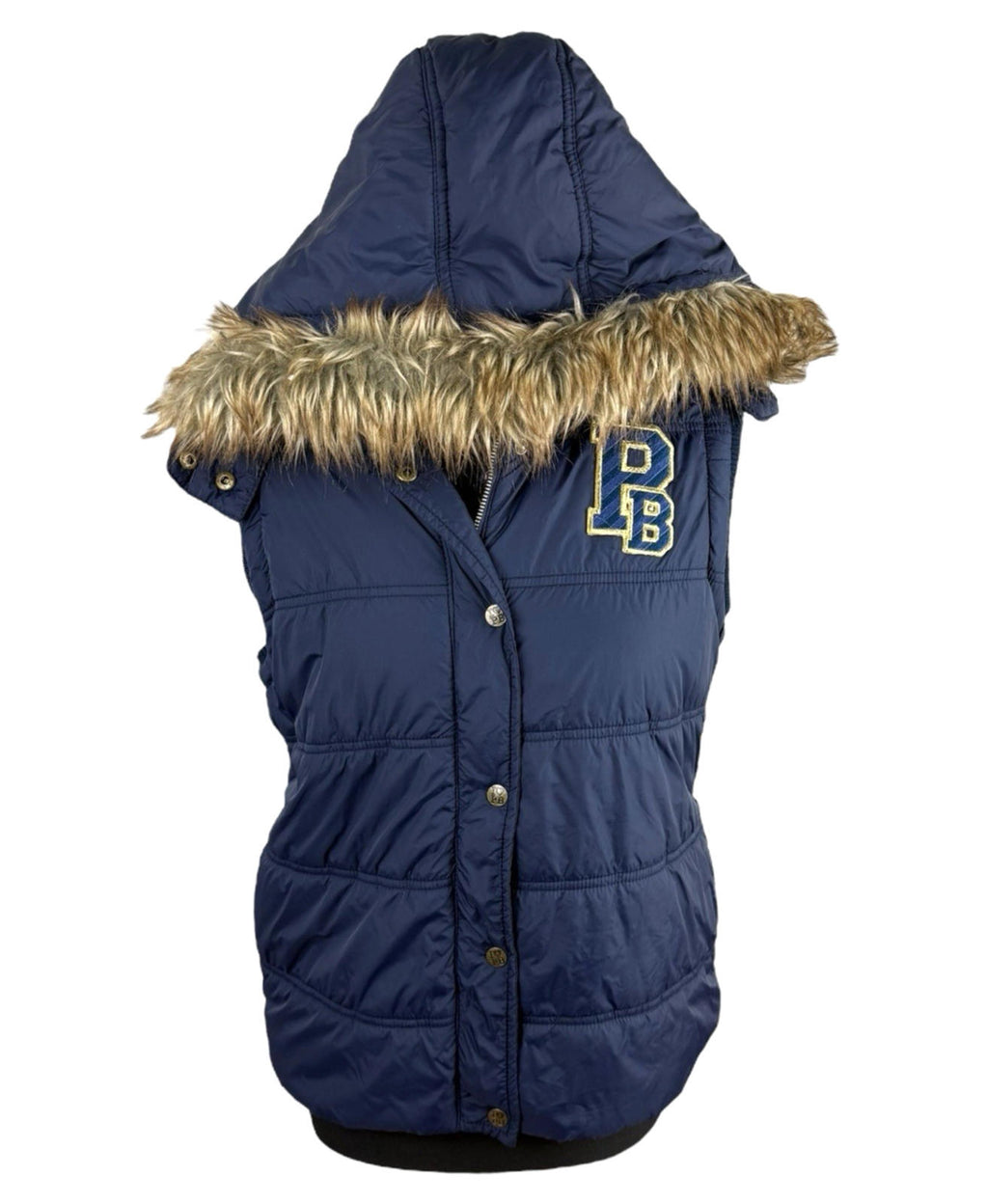 Paul’s Boutique Gilet Hooded Fur Trim Embroidered Girls UK Size L (12-13years)