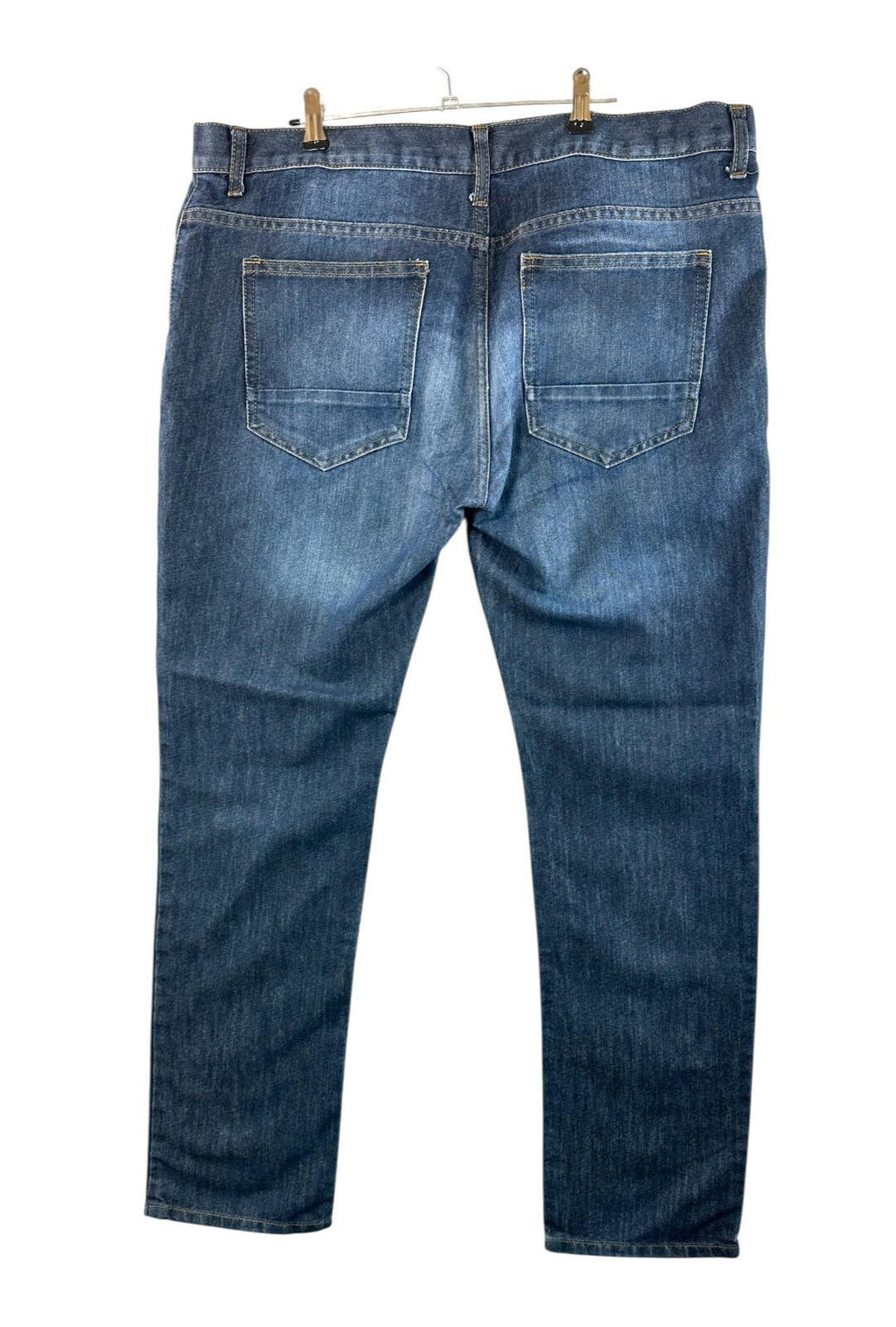 Denim Co Jeans Men's UK Size 36W 32L Blue Straight Zip Front 5 Pocket