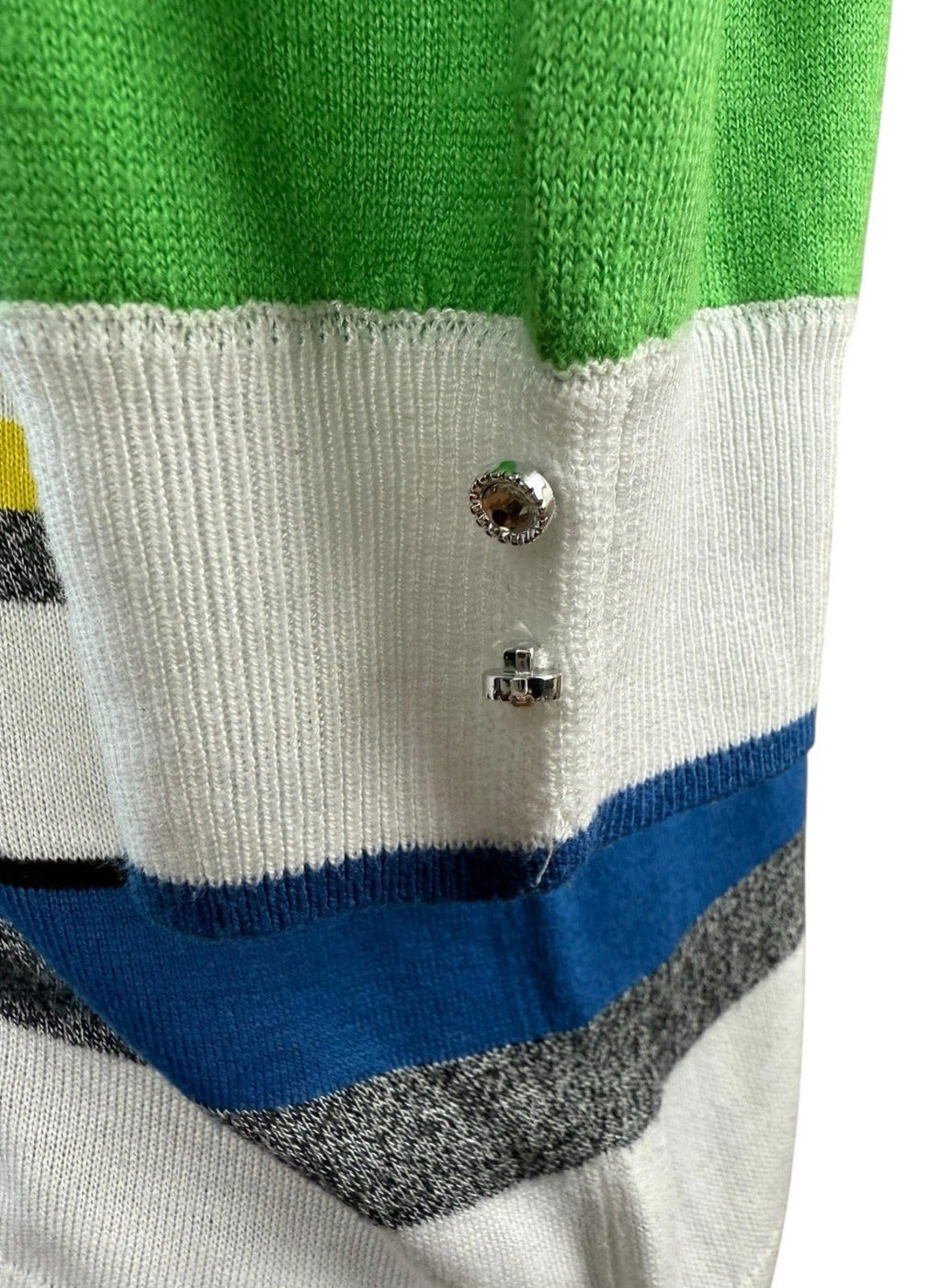 Next Thin Jumper Striped 3/4 Sleeve Women’s UK Size M Crew Neck Multi Coloured