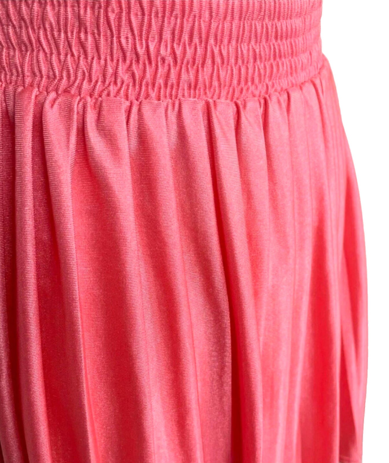 Top Shop Skirt High Low Pink Pleated Multi Length Women's UK Size 8