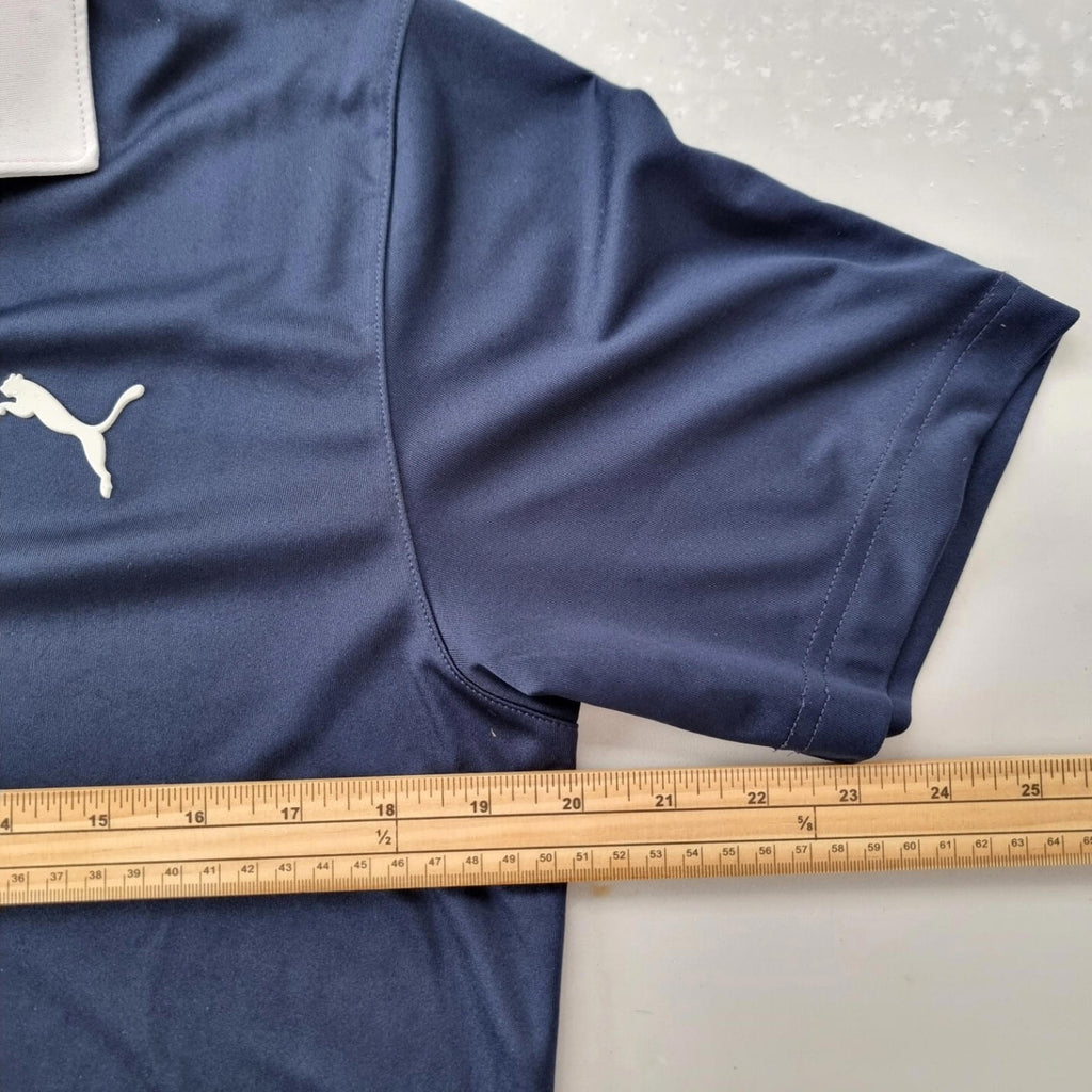 Puma Golf Polo Shirt Men's UK Size M Blue Short Sleeve