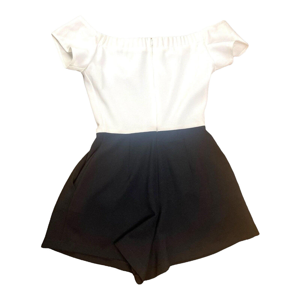 Love Playsuit Black & White Off Shoulder Women’s UK Size 6