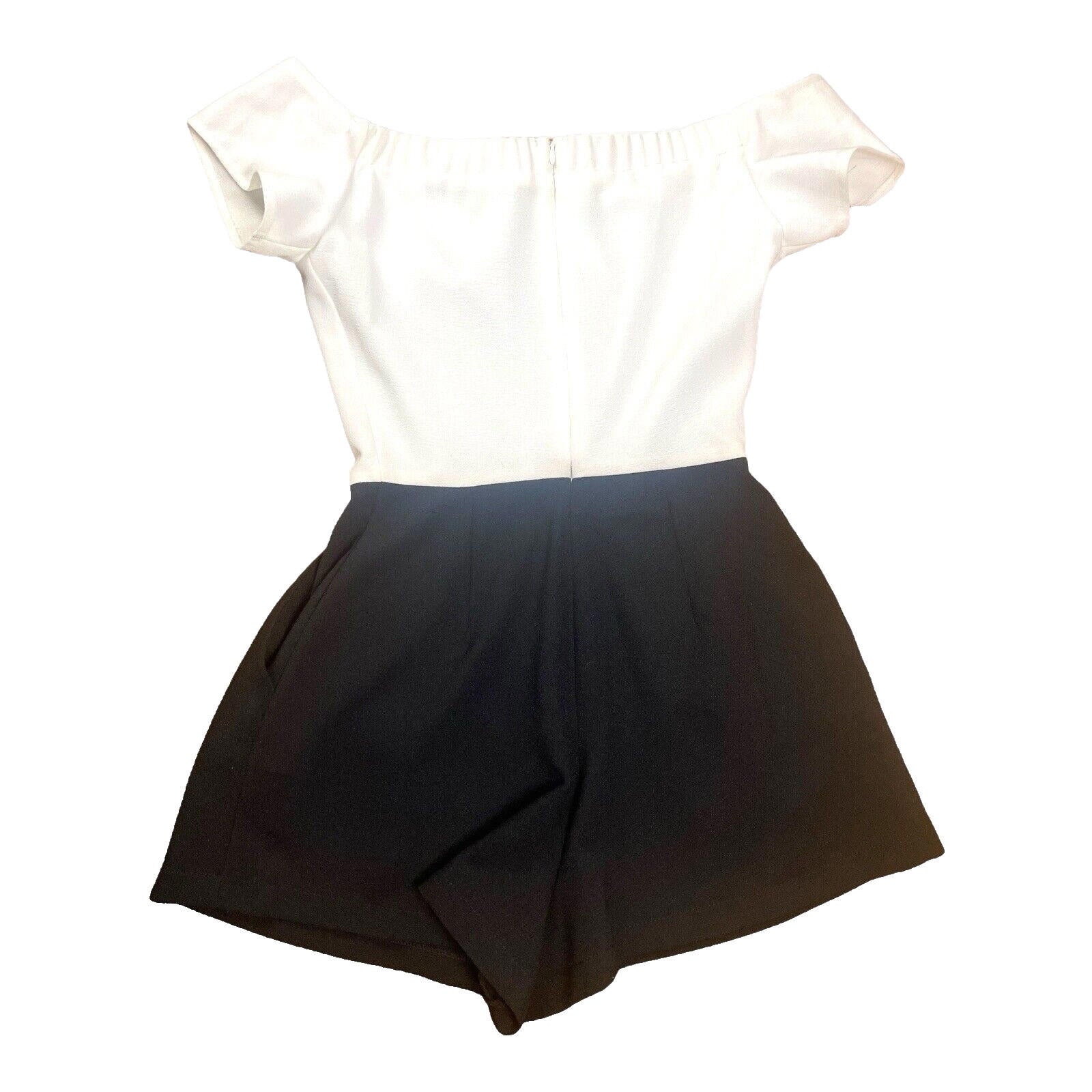 Love Playsuit Black & White Off Shoulder Women’s UK Size 6