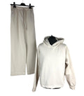 H&M Jersey Co Ord Set Women's UK Size XS Hoodie Jog Pants Beige