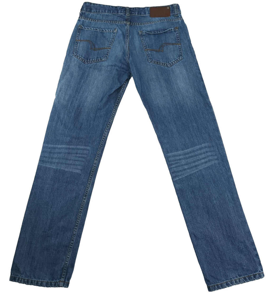 Burton Jeans Men's UK Size W30 L32 Blue Denim 5 Pocket Straight 100% Cotton