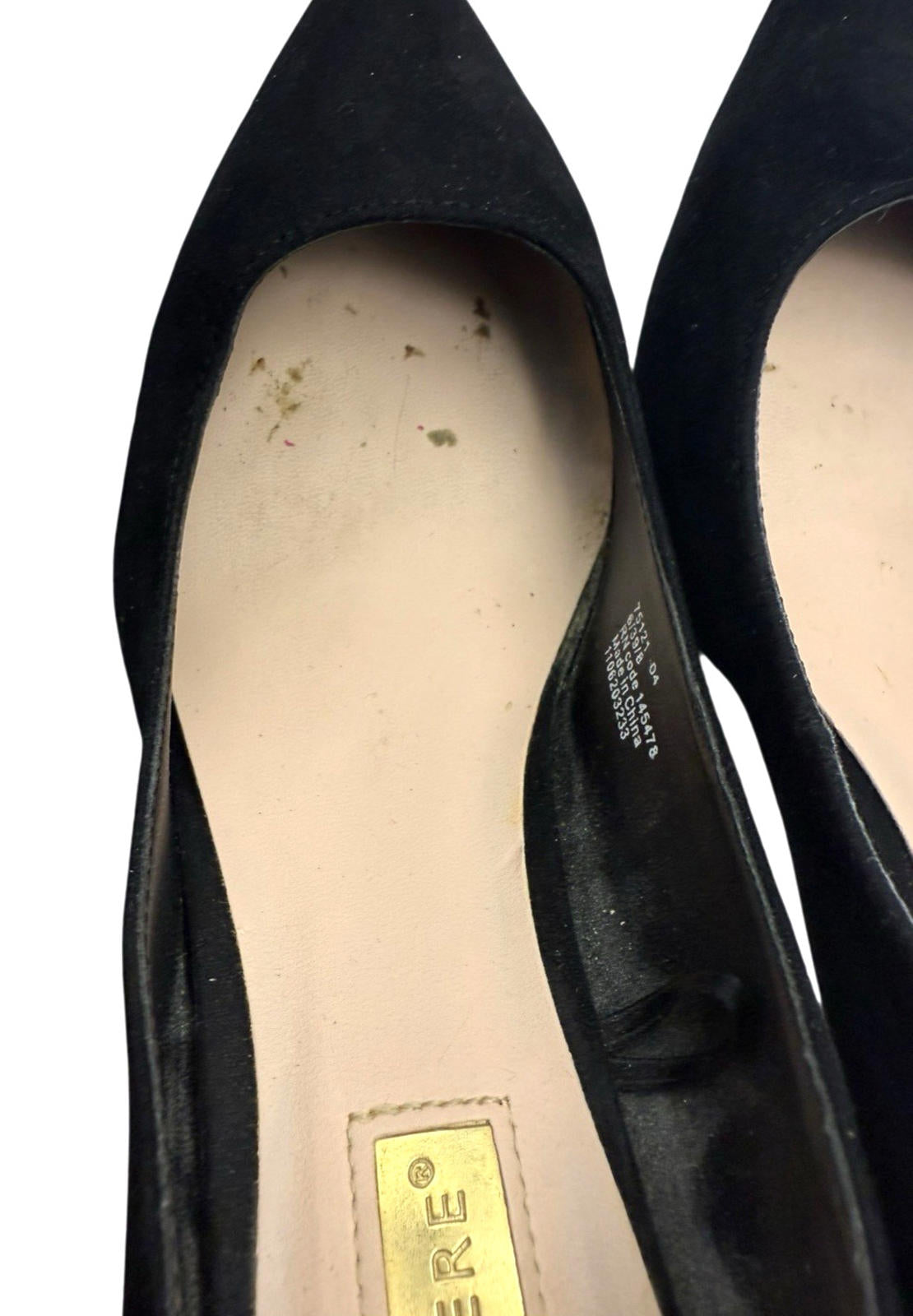 Atmosphere Black Faux Suede Court Shoes Pointed Toe Stiletto Women’s UK Size 6