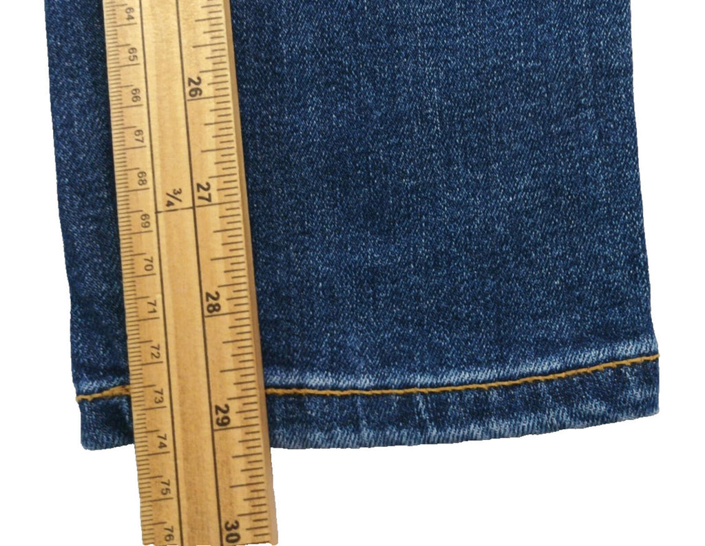 Easy Jeans Men's UK Size W28 L29 Blue 5 Pocket Cotton Rich Denim Zip Front