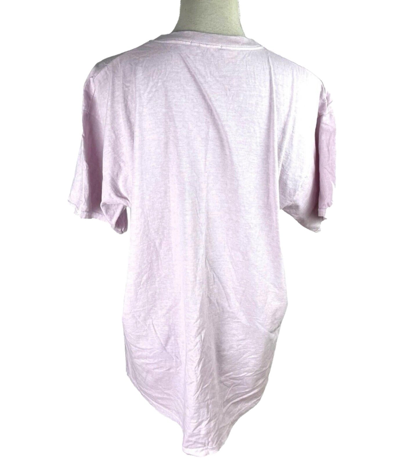 Pink Printed T-shirt Not My Problem Oversized Graphic Print Women’s UK Size M