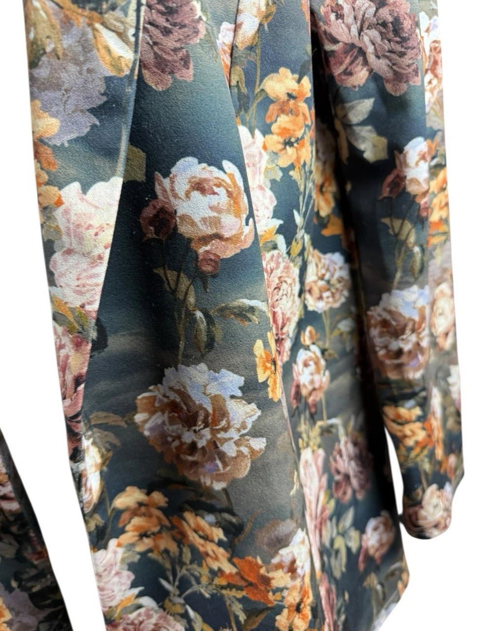 ASOS Floral Blazer Jacket Long Sleeve Collared Autumnal Women’s UK Size 10