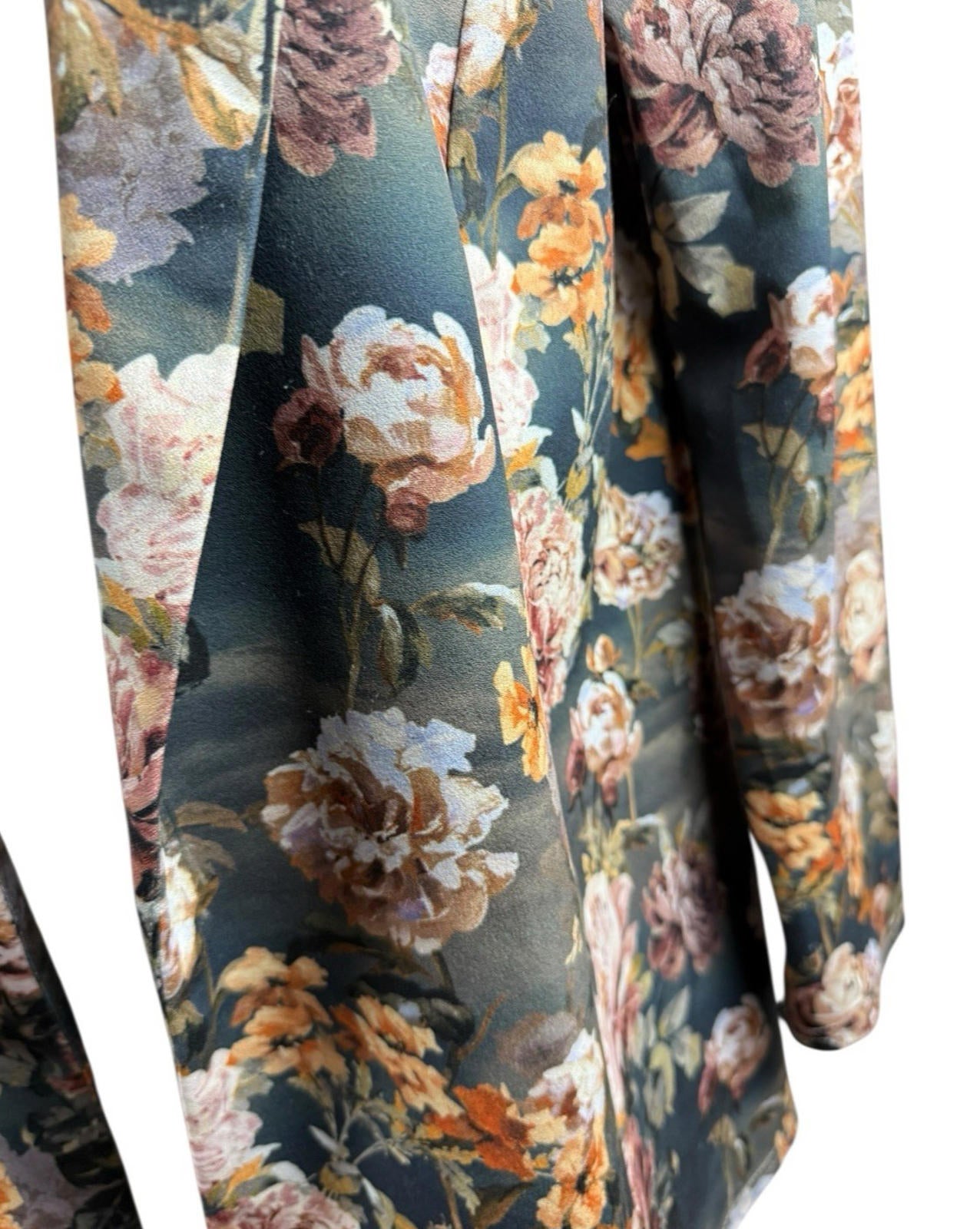 ASOS Floral Blazer Jacket Long Sleeve Collared Autumnal Women’s UK Size 10