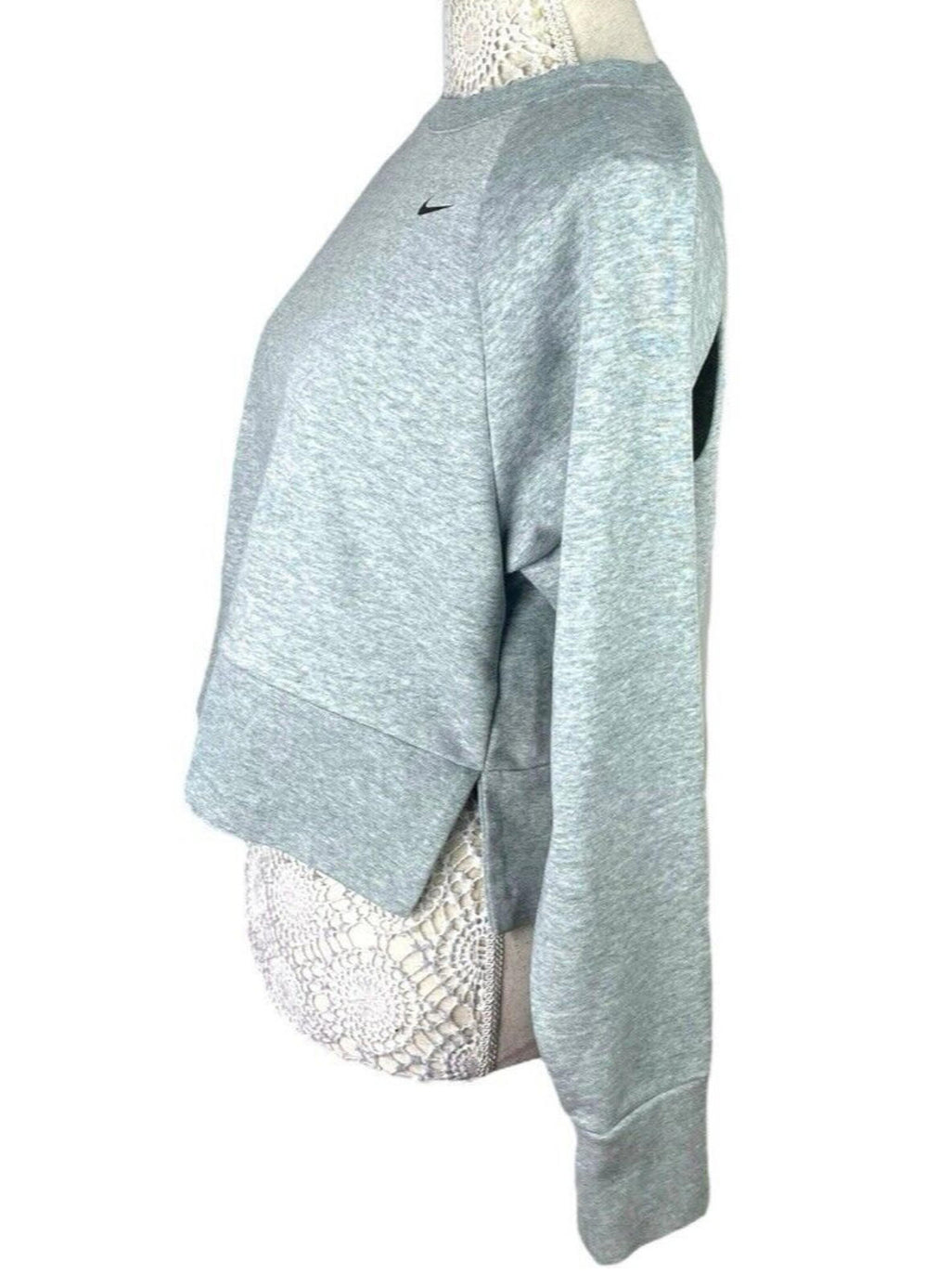 Nike Dri Fit Grey Jumper Jersey Sweater Relaxed Fit Women’s UK Size XS