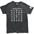 Hobo T-Shirt Men's UK Size M Black Print Graffiti Signs The Movie Rail Town 1897