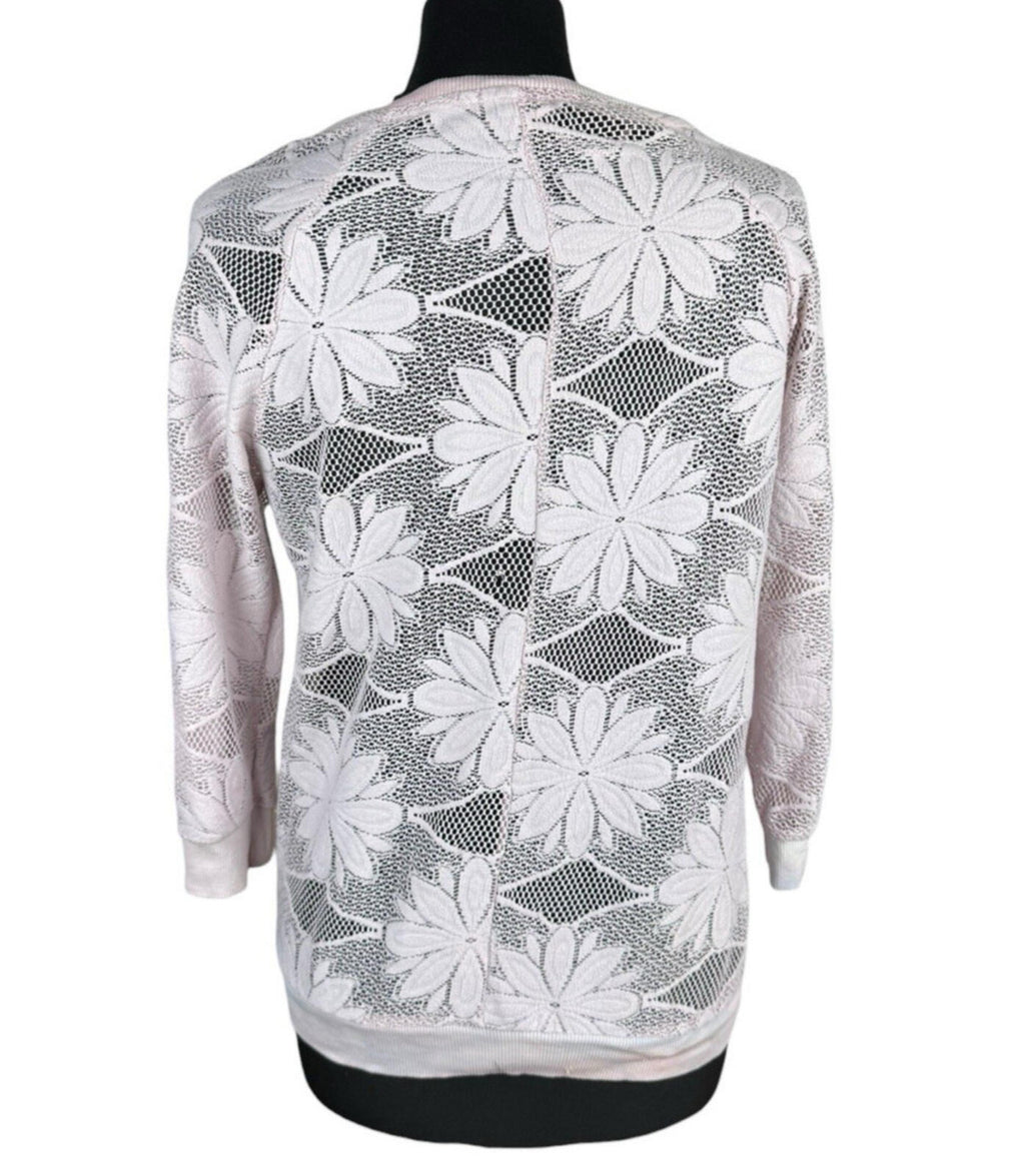 Atmosphere Floral Lace Blouse Top Women’s UK Size 8 Dusky Pink 3/4 Sleeve