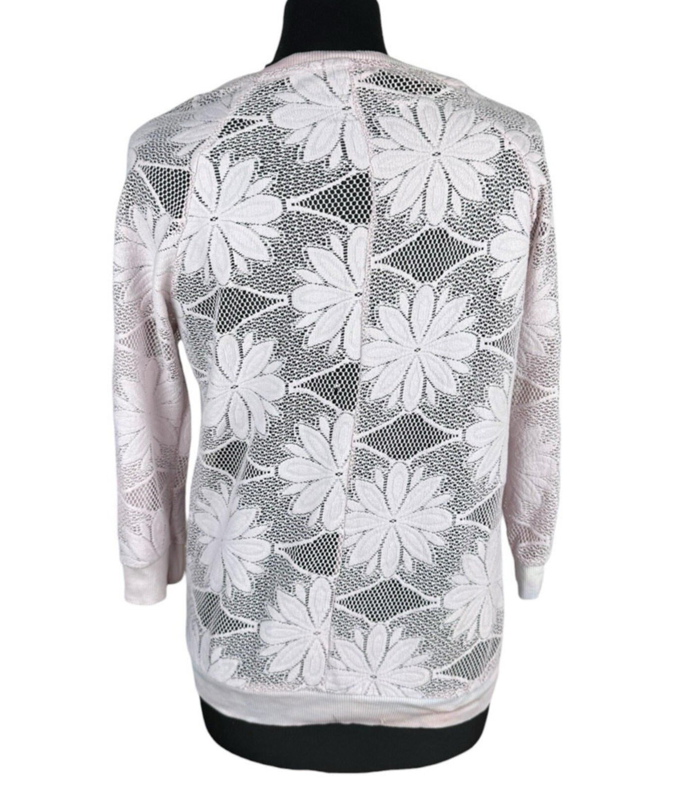 Atmosphere Floral Lace Blouse Top Women’s UK Size 8 Dusky Pink 3/4 Sleeve