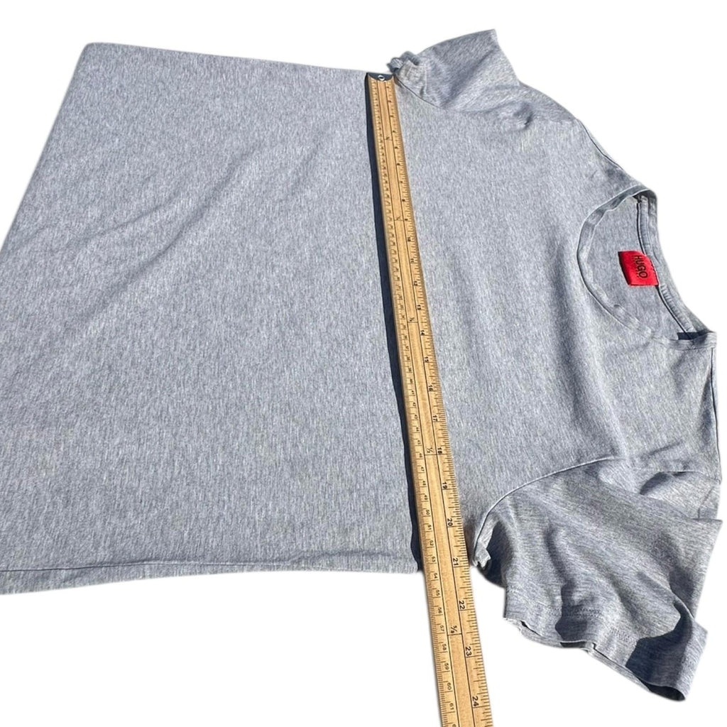 Hugo Boss T-Shirt Men's UK Size L Grey Short Sleeve Solid Crew Neck