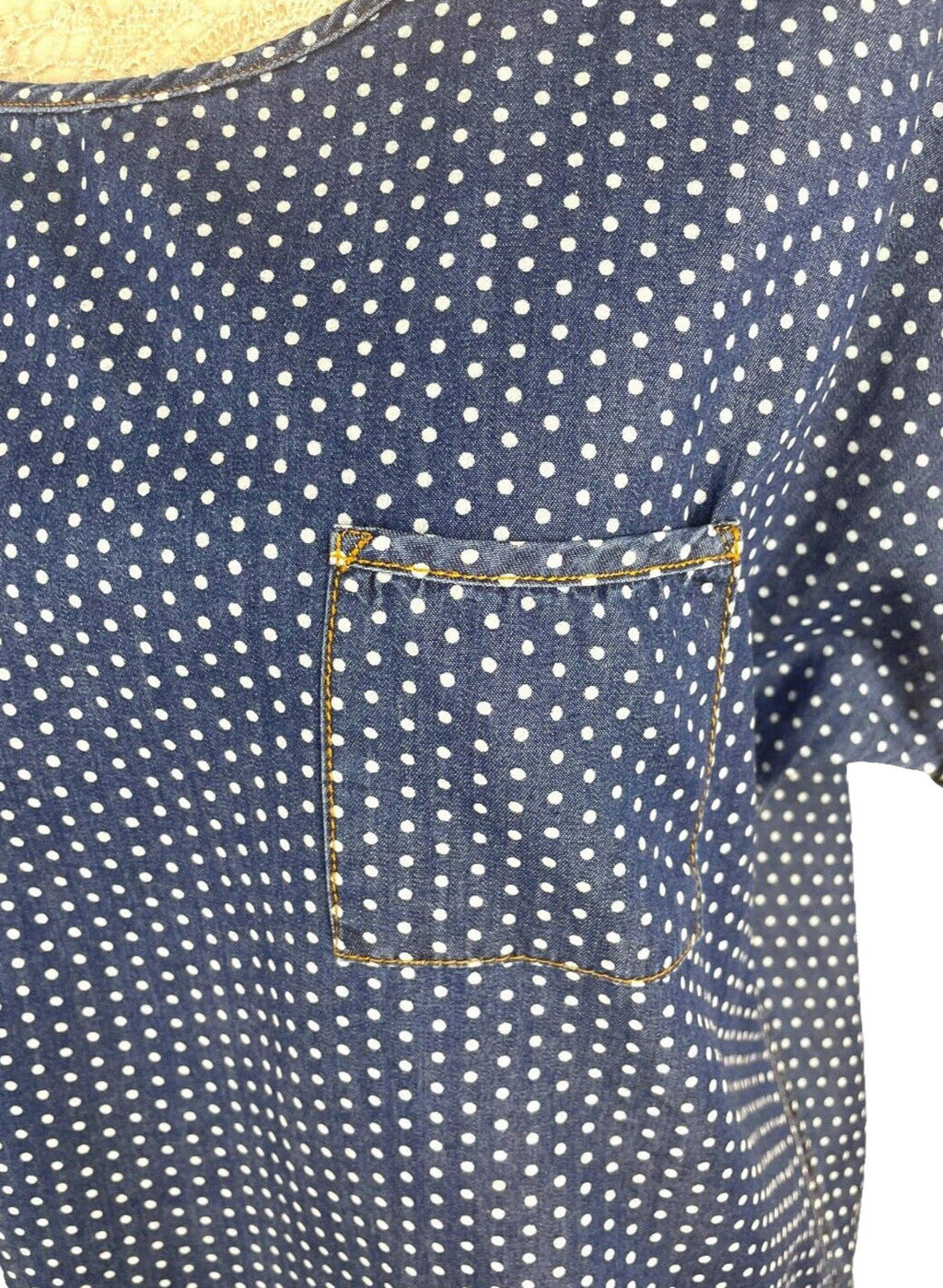 Dessert Lilly T-Shirt Blouse Top Polka Dot Women's UK Size 12