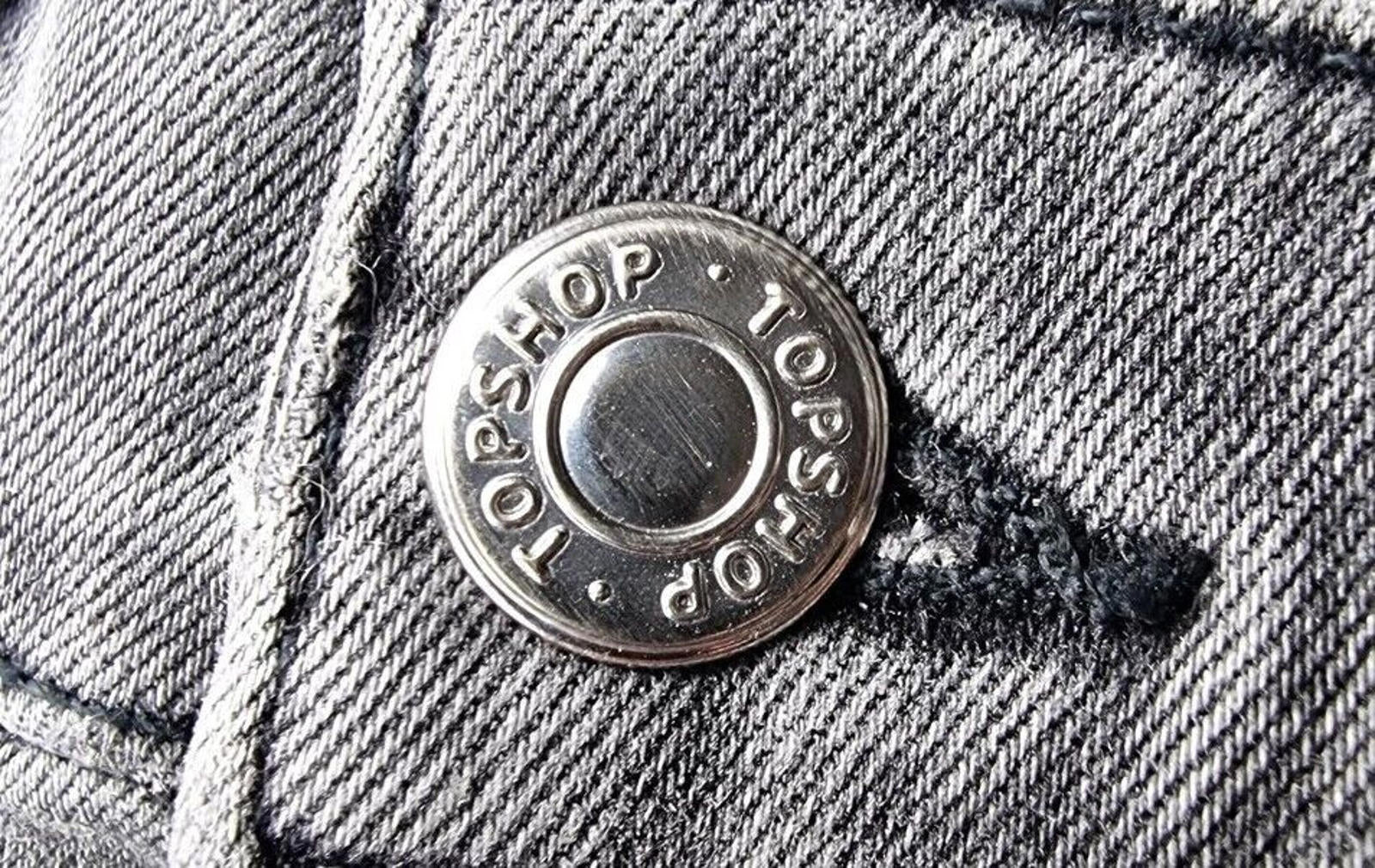 Topshop Jamie Jeans Women's UK Size W26 L28 Grey Denim Petite Ankle Grazer