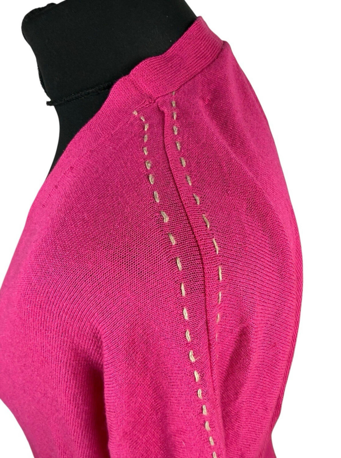 United Colours of Benetton Cardigan Women’s UK One size Lightweight Bright Pink