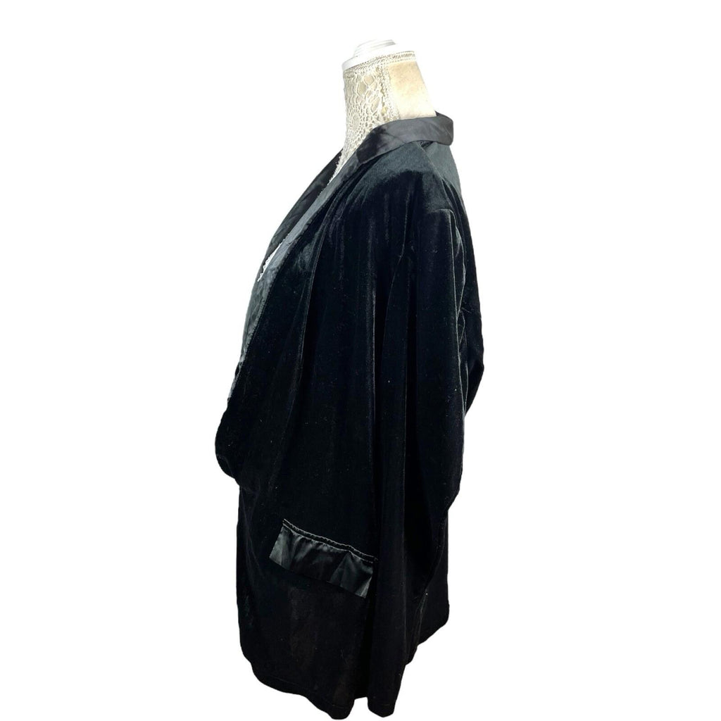 Shein Velour Blazer Jacket Women’s UK Size XL (14) Black