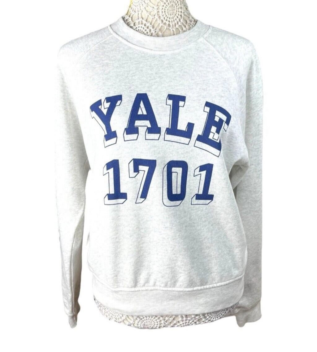 Divided Grey Varsity Cotton Jersey Sweater Yale 1701 Women’s UK Size XS