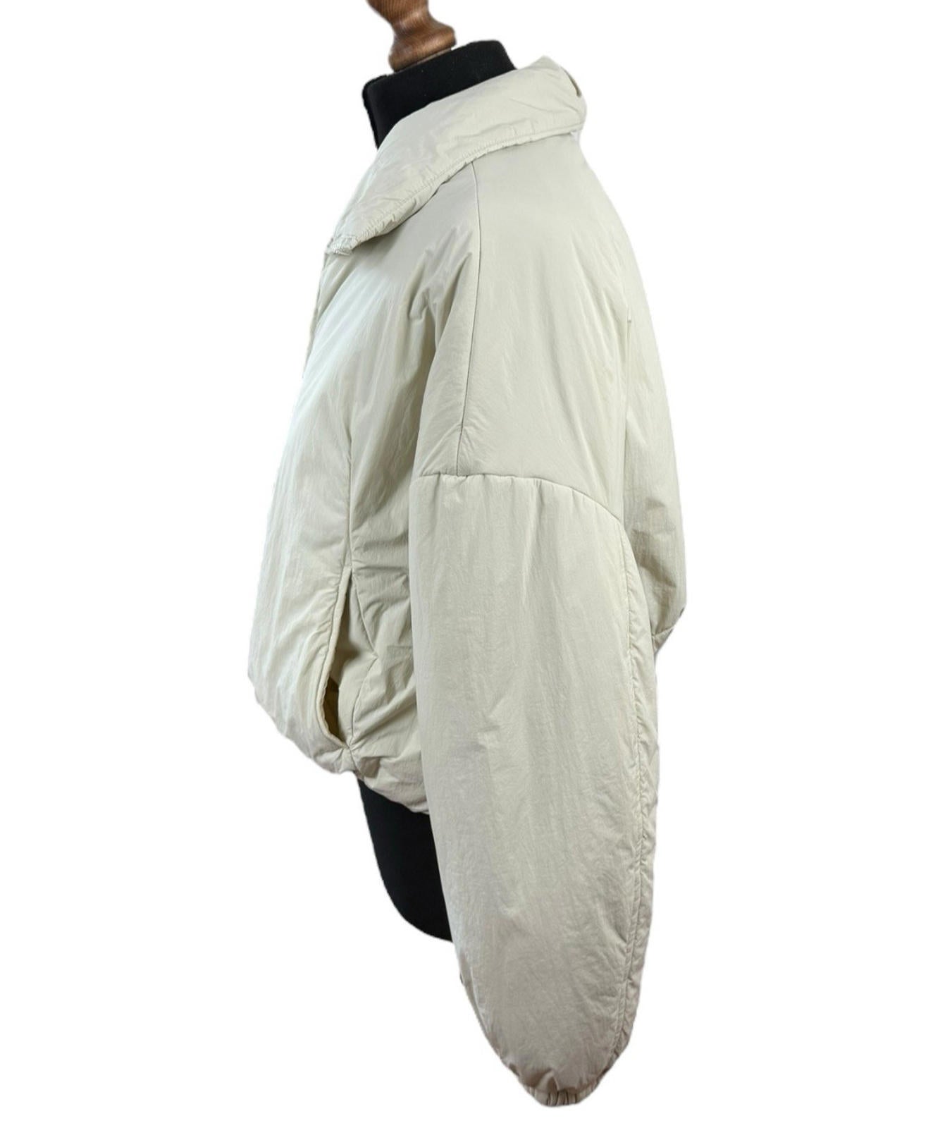 George Beige Puffer Jacket Cropped Collared Pockets Women’s UK Size XS 4-6