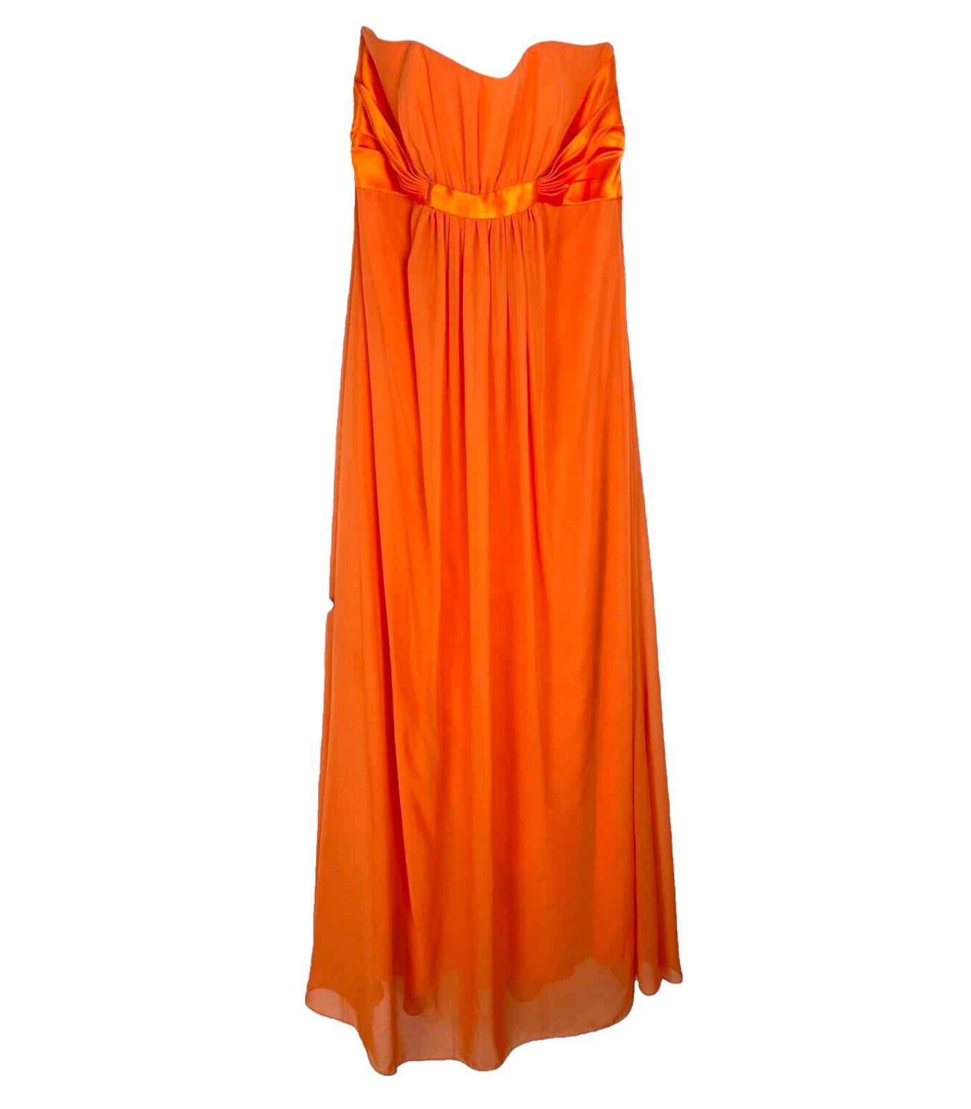 Forever Yours Prom Dress Women’s UK Size 10 Orange Ballgown Occasion Formal