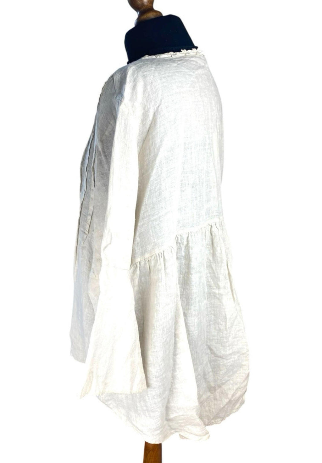 Diverse Beige Linen  Blouse Women’s UK Size L (12-14)