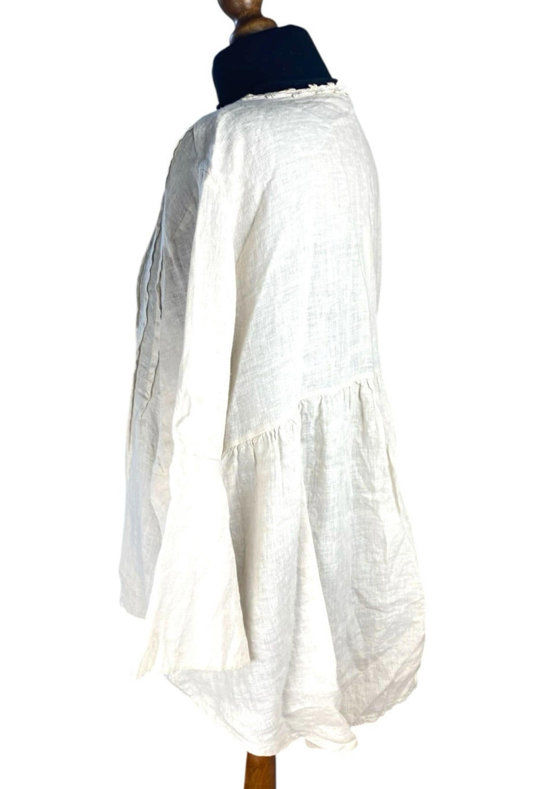Diverse Beige Linen  Blouse Women’s UK Size L (12-14)