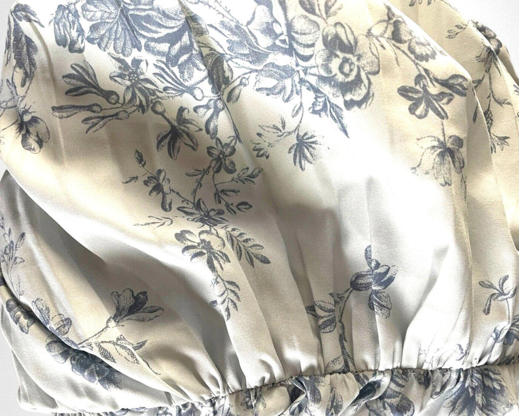 Pretty Little Thing Pale Blue Corset Mini Dress Ruffles Women’s UK Size 16