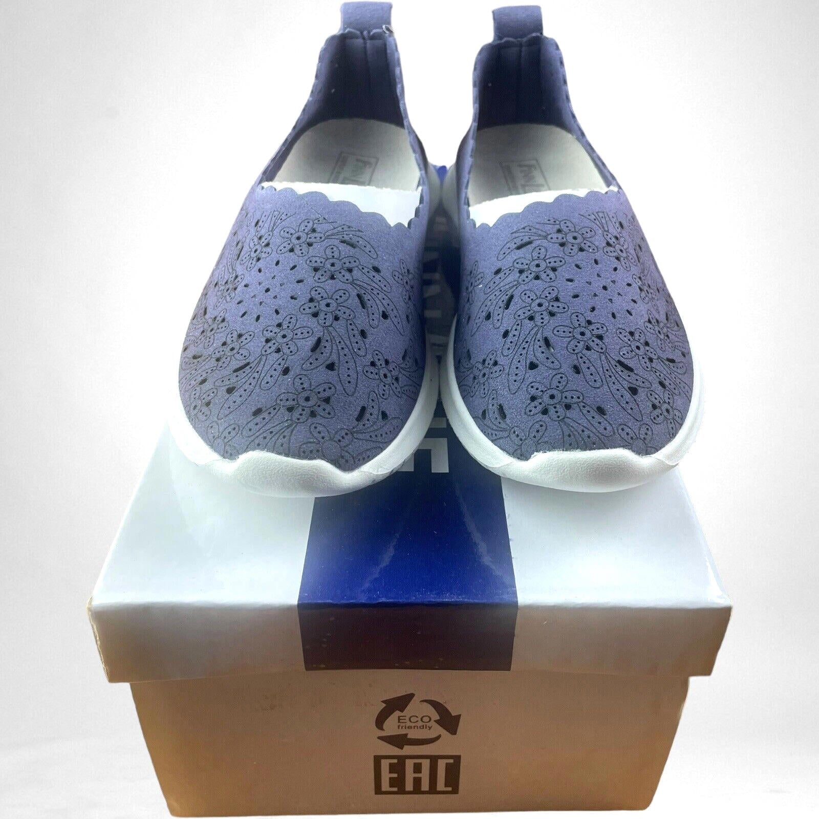 Finnline Navy Blue Slip On Shoes Memory Foam Women’s UK Size 4
