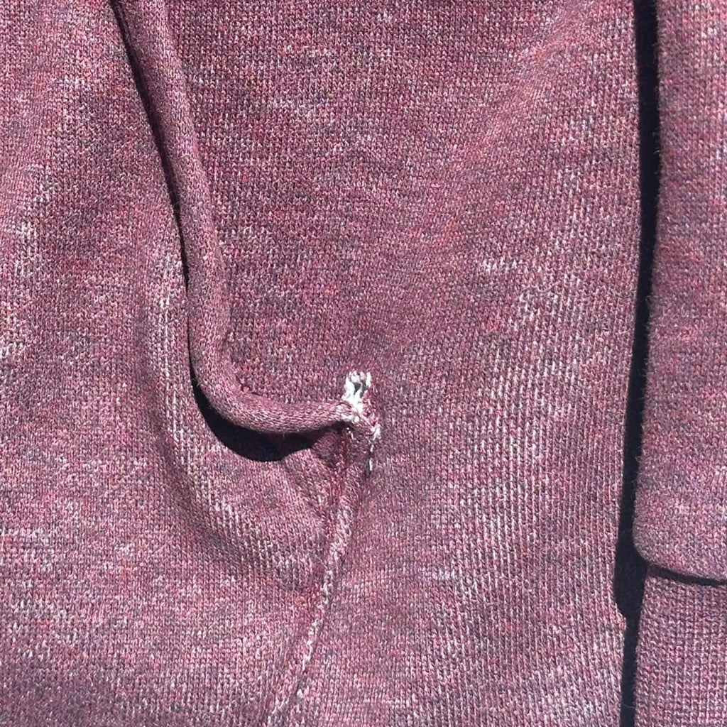 Under Armour Hoodie Men's UK Size S Bugundy Red Long Sleeve Pocket 100% Cotton