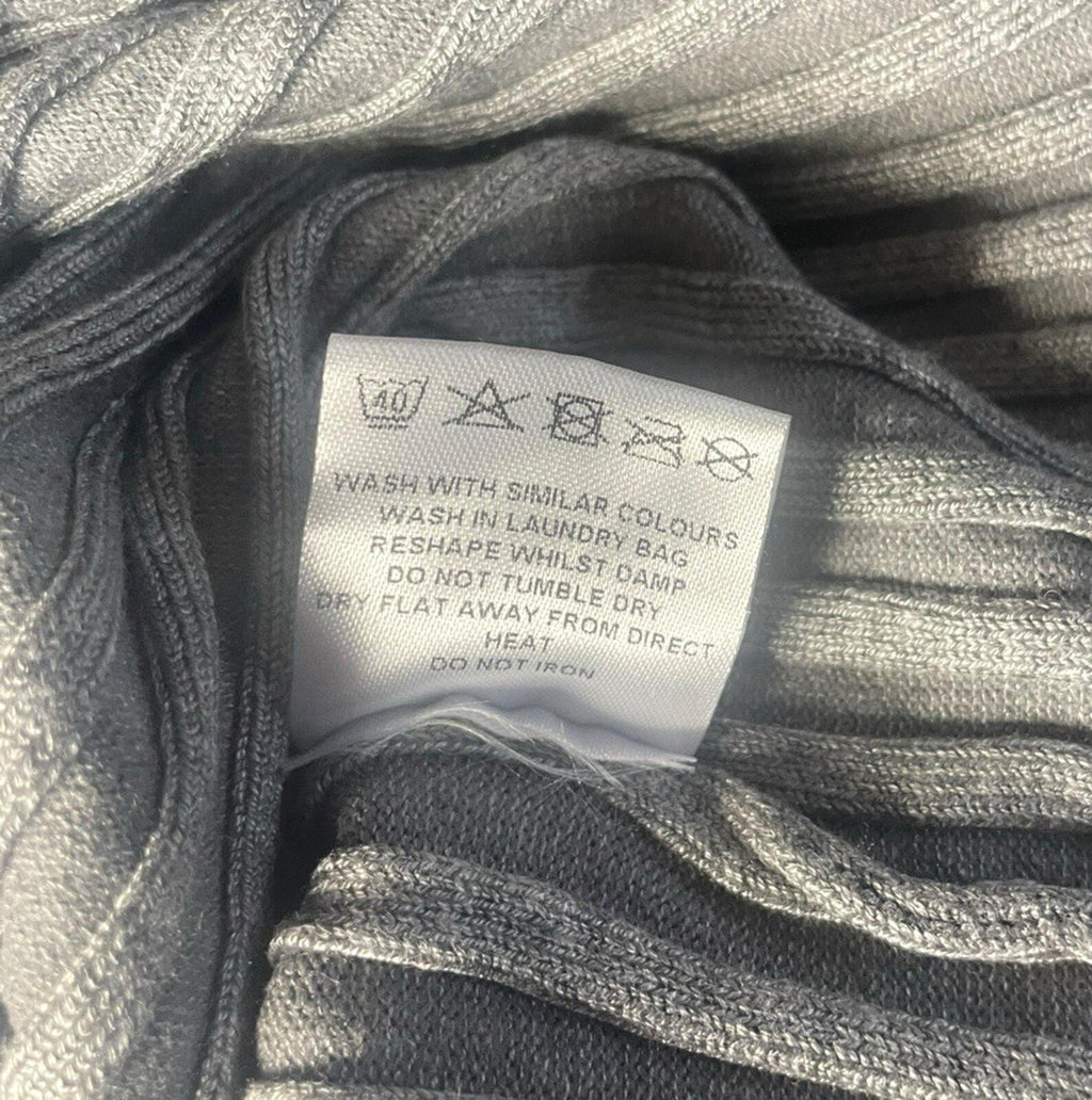 IX London Ribbed Bodycon Dress Women’s UK Size L Stretch Cut Out Side Mini Grey